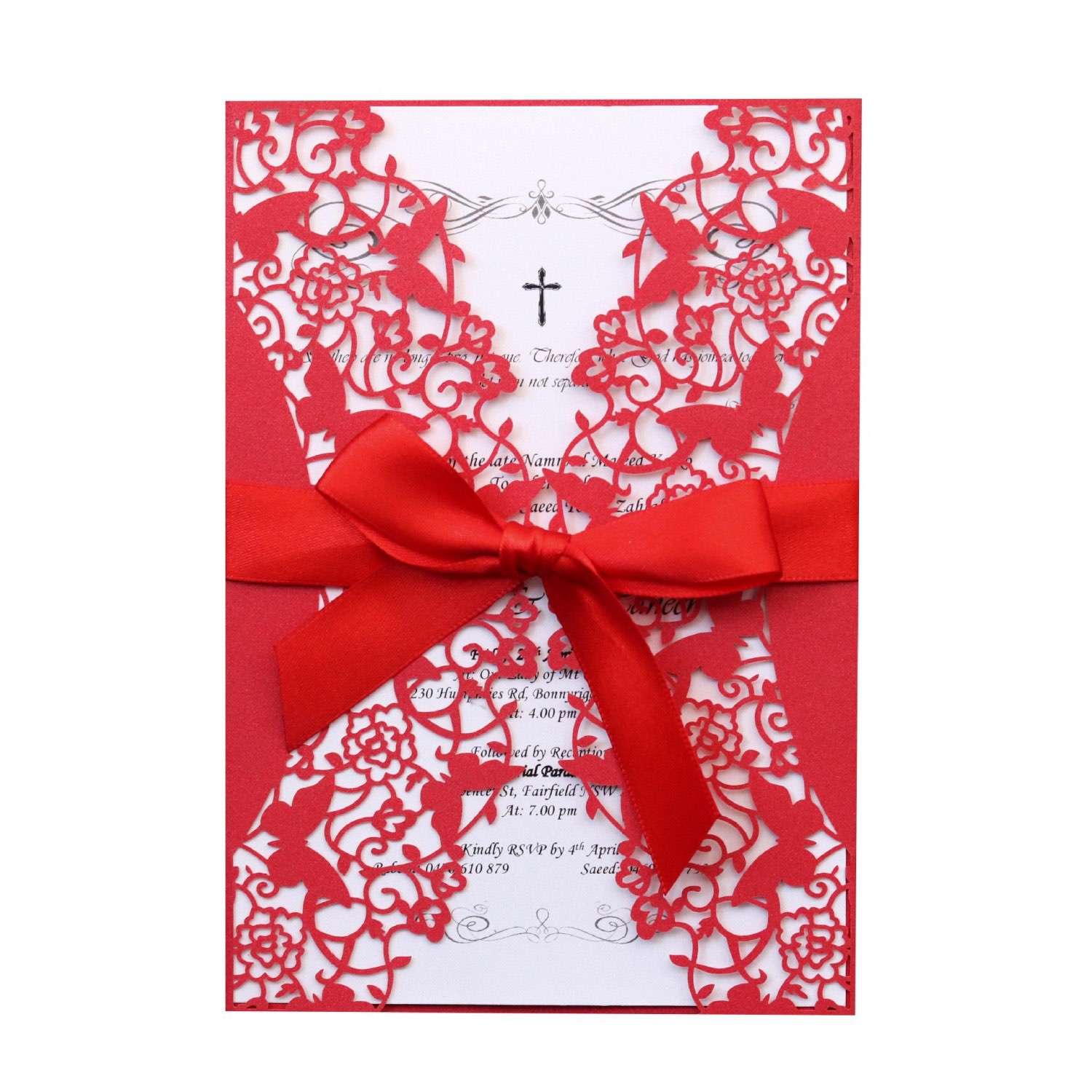 Beautiful Invitation Card  Latest Wedding Invitation Butterfly Invitation